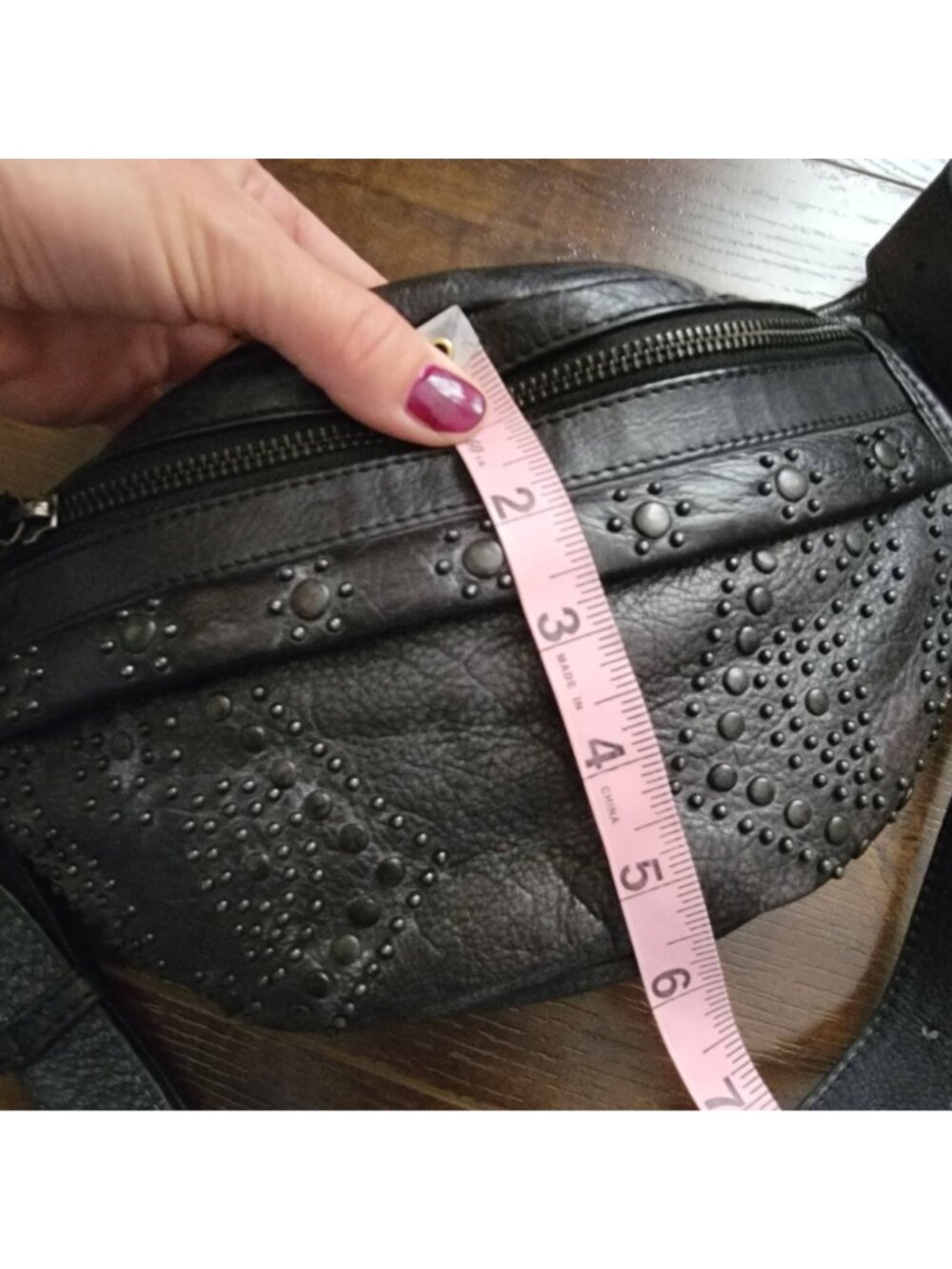 Free People Ana Adorned Sling Bag Studded Festival Grunge Hippie Biker Emo Punk - Picture 4 of 7